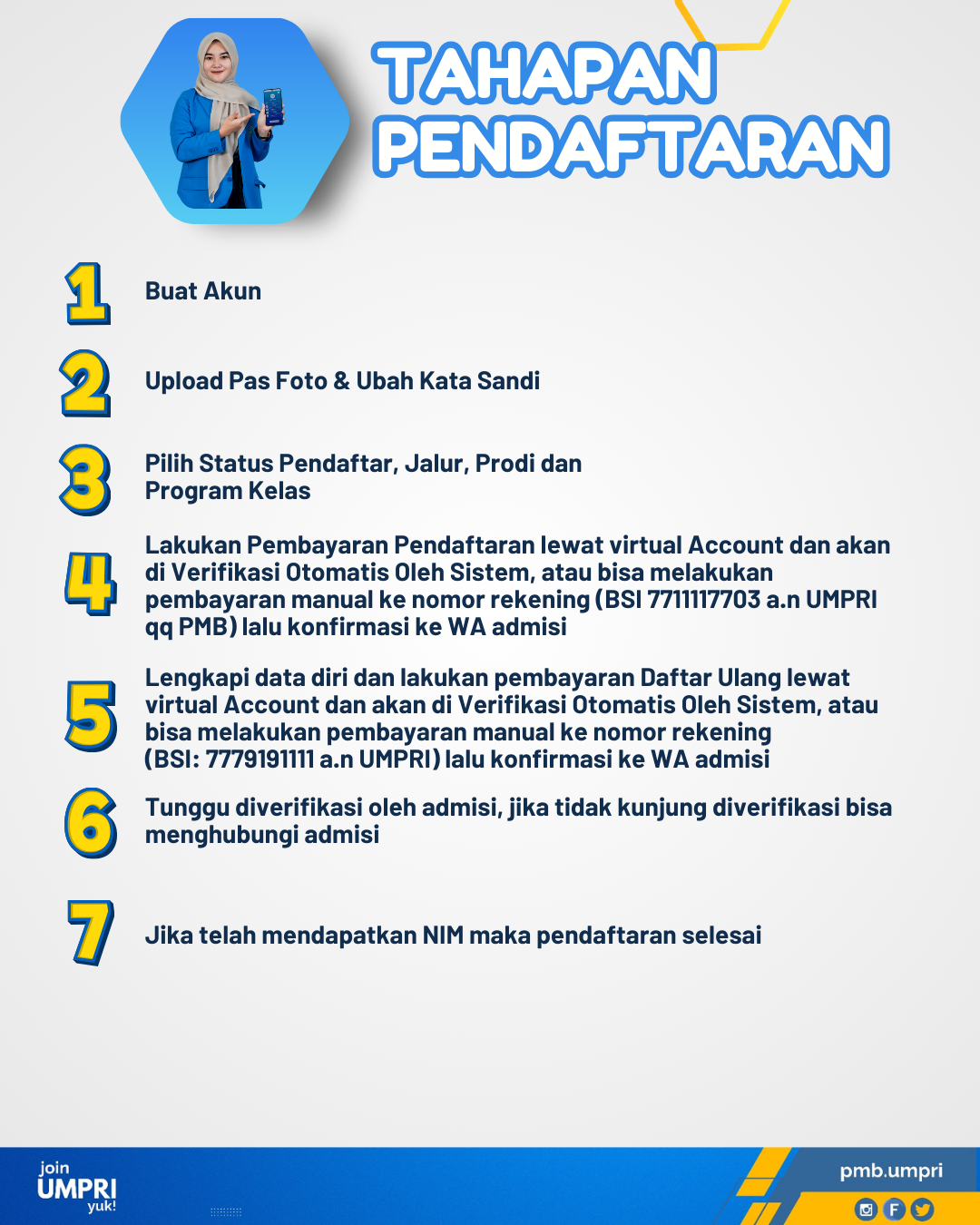 Panduan Cara Pendaftaran Mahasiswa Baru UMPRI